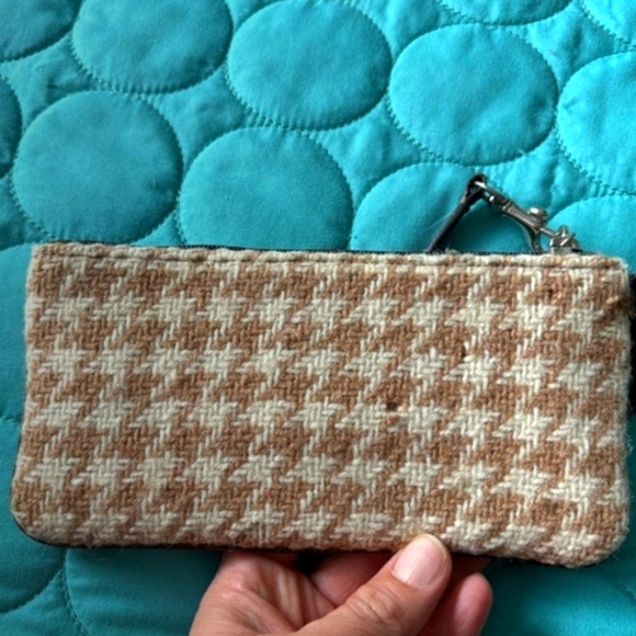 Coach Brown and Cream Clutch - Picture 3 of 6